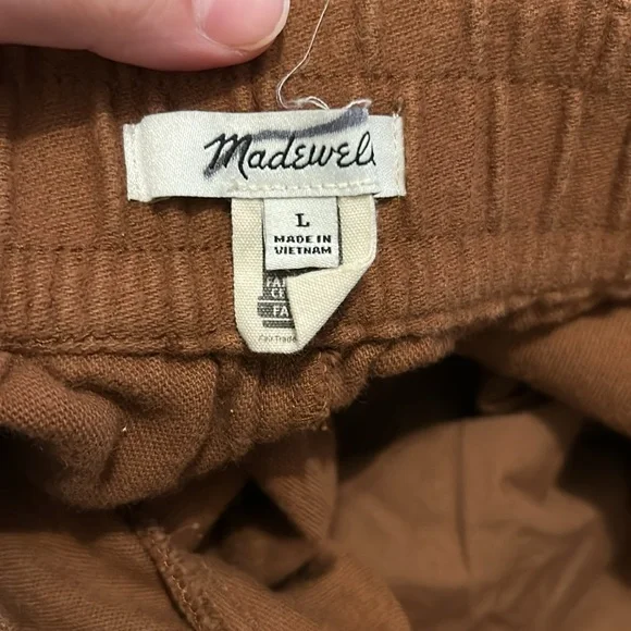 Madewell Huston Pull-On Tapered Pants size Large - Picture 9 of 9